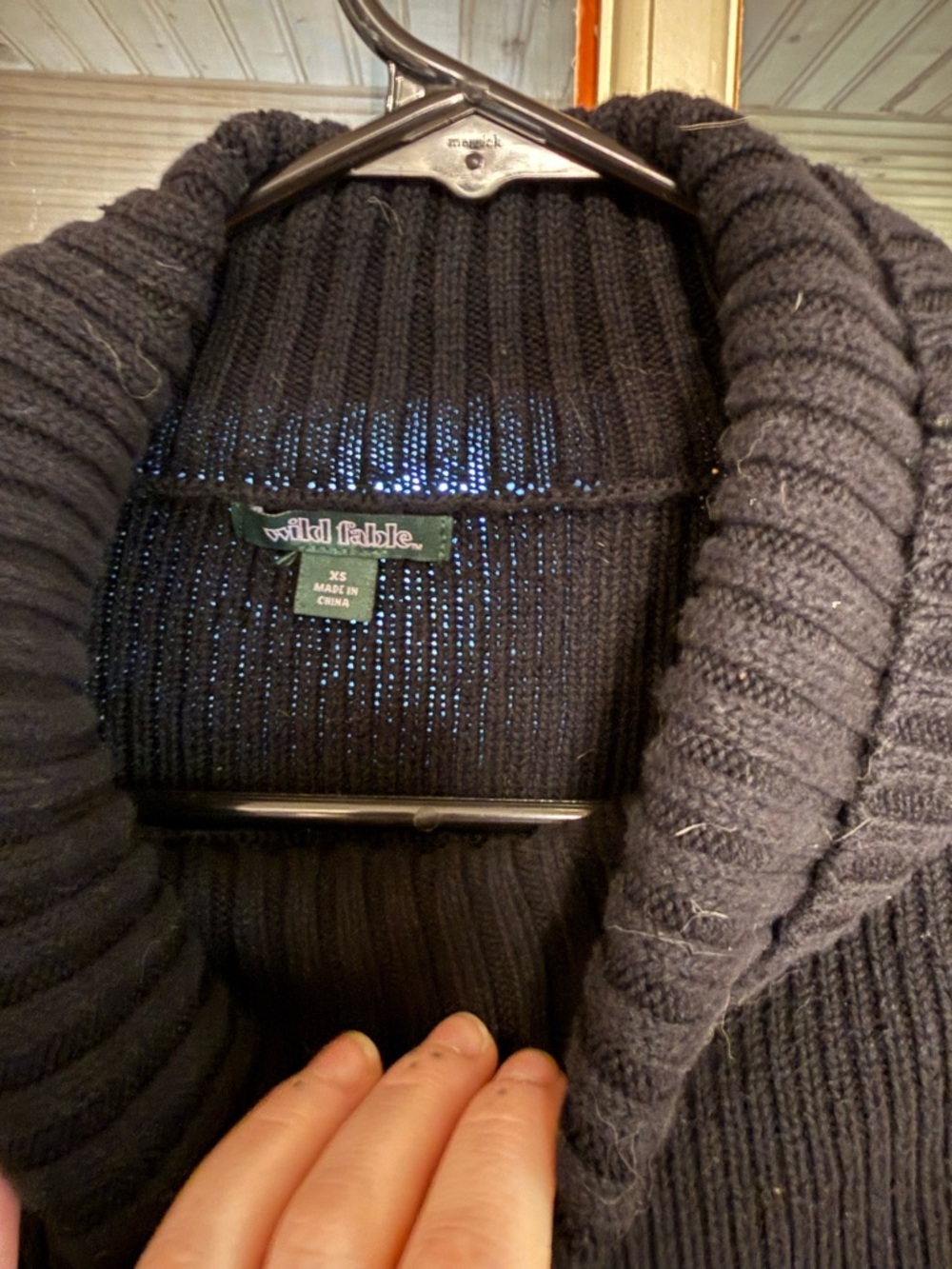 wild fable Black Ribbed Cropped Turtleneck Sweater - Picture 2 of 5